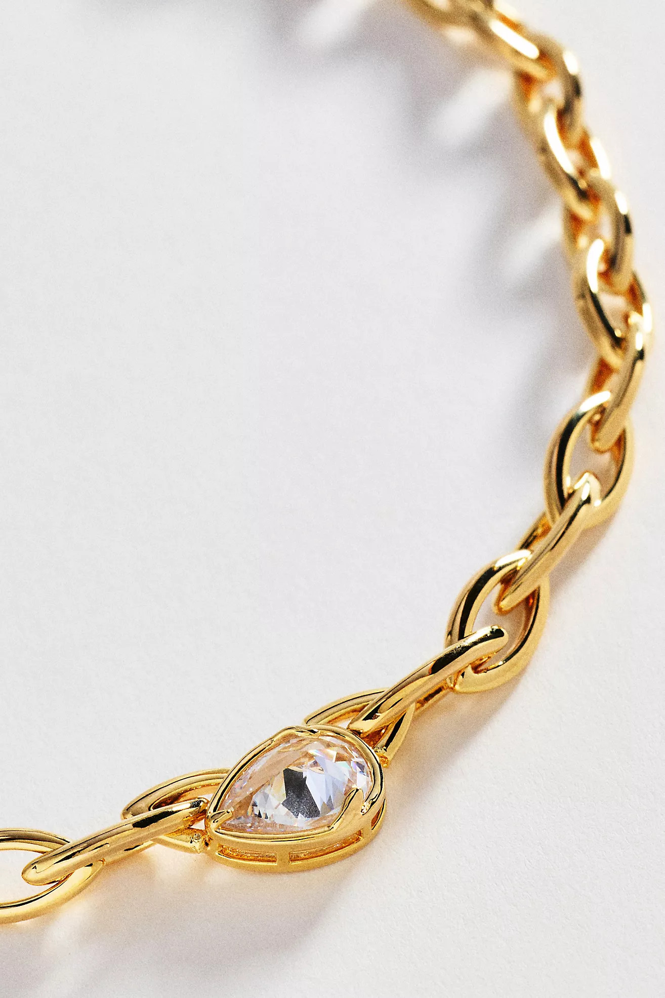 Chunky Bezel Crystal Necklace | Anthropologie (US)
