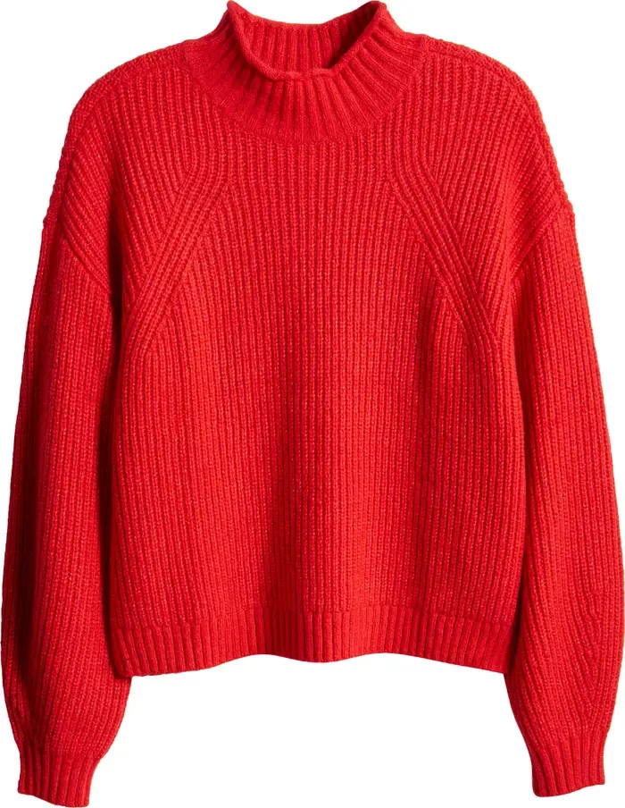 BP. Mock Neck Sweater in Blue curated on LTK