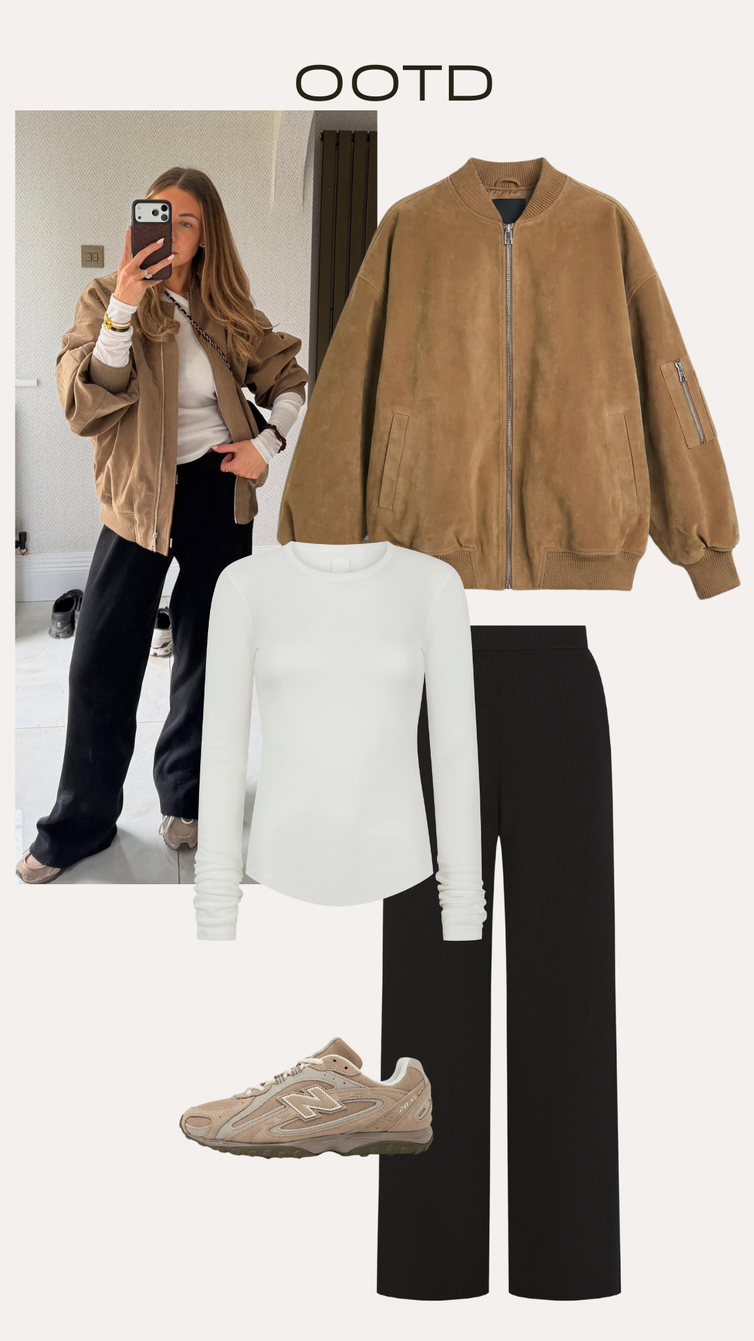 OOTD
Spring Dressing, White Tee, Suede Jacket, New Balance 204L, White Joggers 

 #LTKuk #LTKspring #LTKeurope