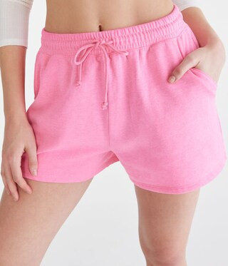 Slouchy High-Rise Fleece Shorts | Aeropostale