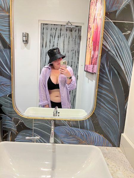 Vacation Outfit 

Two piece set, purple two piece set, bingo, midsize bikini, midsize swimwear, Prada hat, midsize outfit 

#LTKstyletip #LTKmidsize