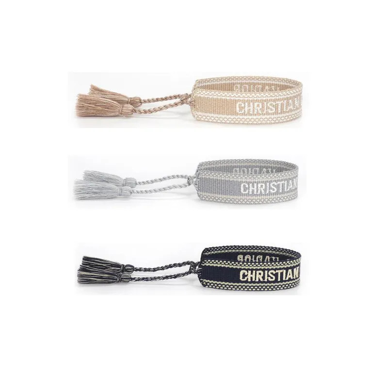 2021 Friendship Charm Bracelet For Women Men Adjustable Embroidery Tassel Vintage Couple Braided ... | DHGate