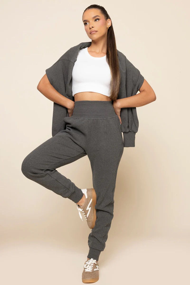 Ooey Gooey Jogger - Charcoal Heather | POPFLEX