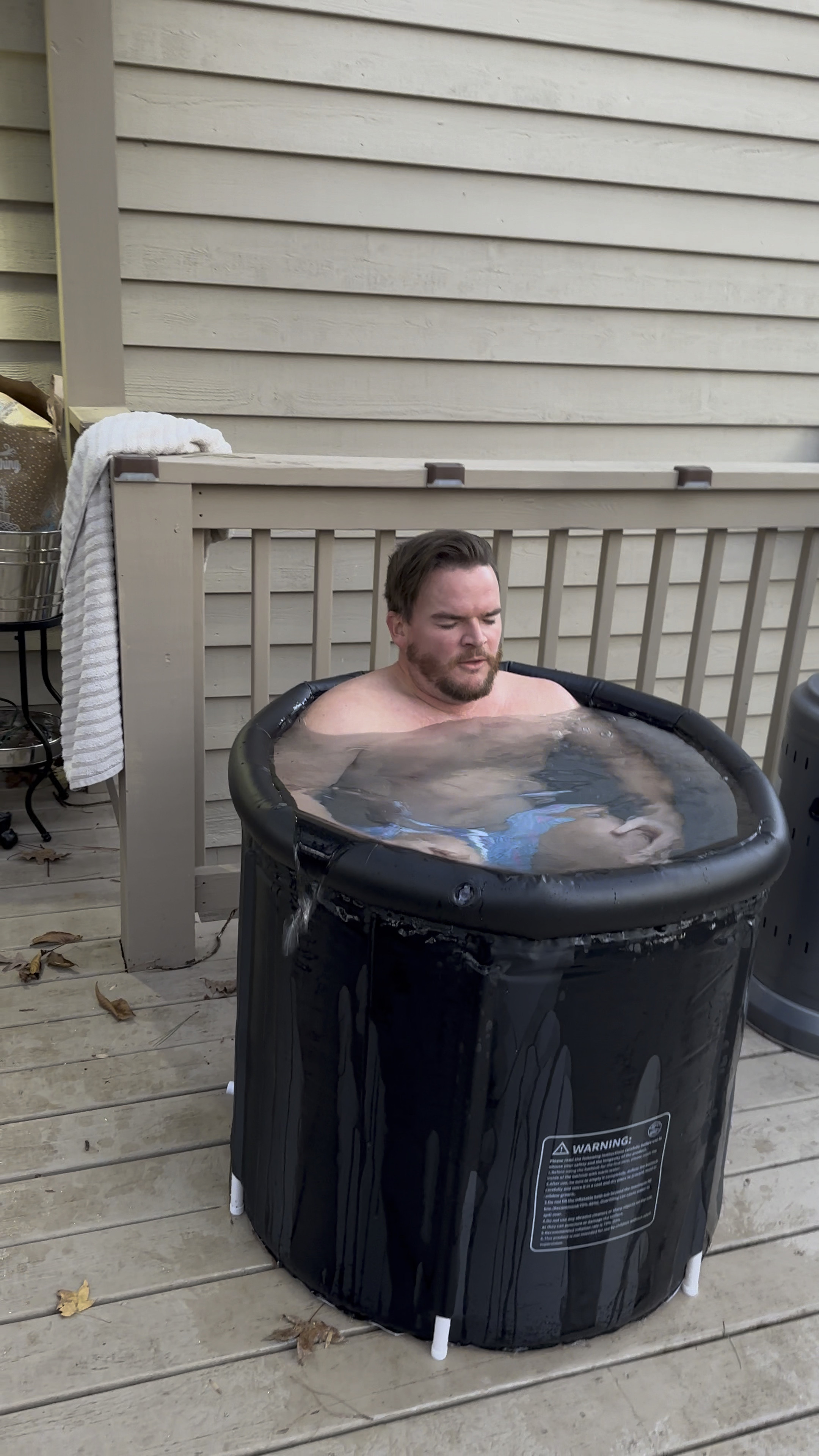 Take a Polar Plunge at home! There are sooooo many amazing benefits from it. My husband is 6ft and 250 pounds and he fits comfortably inside of this. 

Polar plunge - ice bath - ice - blowup pool - blowup tub - ice tub - water chiller 

#LTKVideo #LTKmens