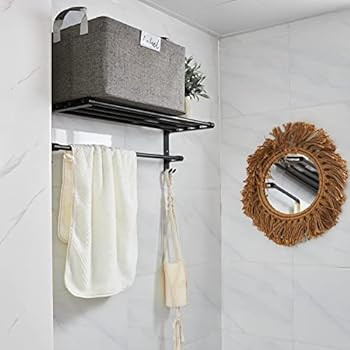 LoforHoney Home Fabric Storage Bins with Metal Frame, Foldable Closet Storage Bins, Shelf Baskets... | Amazon (US)