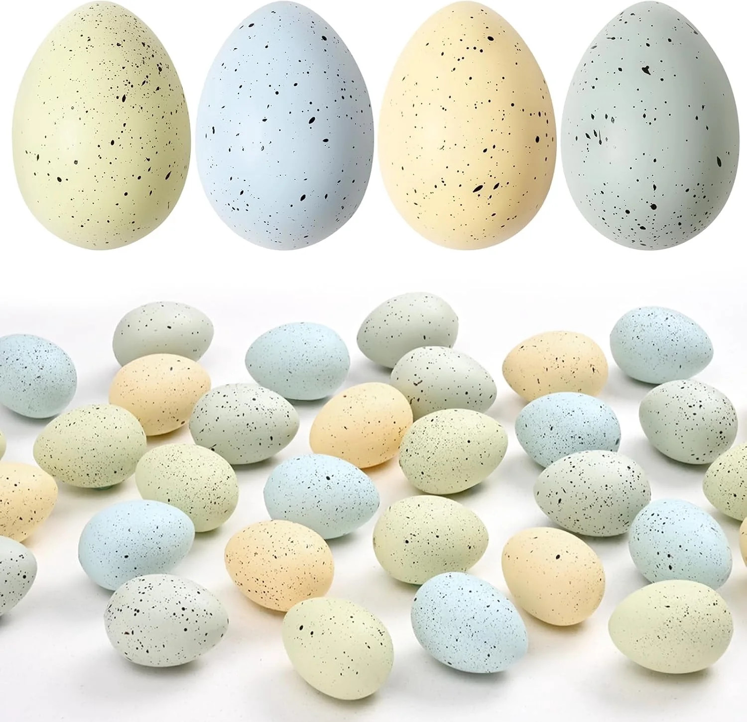 Gingprous 32 Pcs Plastic Speckled Easter Eggs Easter Centerpiece Table Decor for Indoor Outdoor H... | Walmart (US)