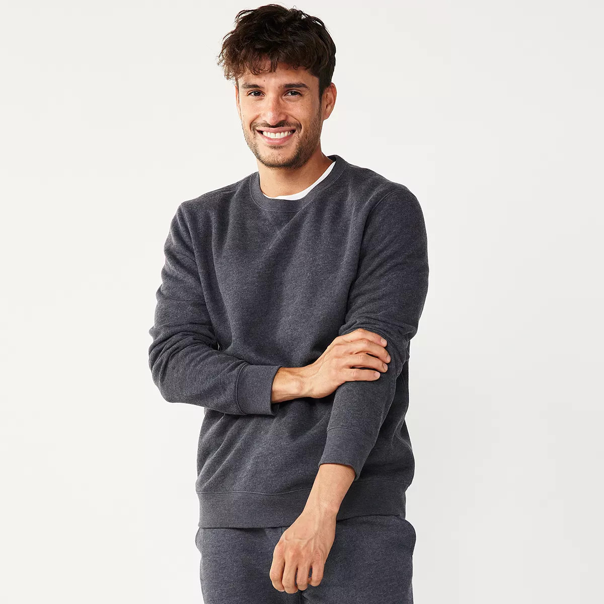 Men's Tek Gear® Ultra Soft Crew Sweatshirt | Kohl's