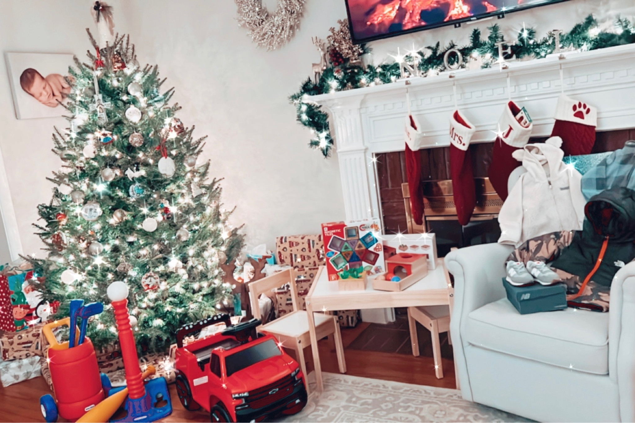 Merry Christmas to all and to all a goodnight!! 🎅🏽🦌 So excited for the sweetest baby boy to get to wake up and see what Santa came to bring him!! ♥️👼🏼

#LTKSeasonal #LTKHoliday #LTKGiftGuide