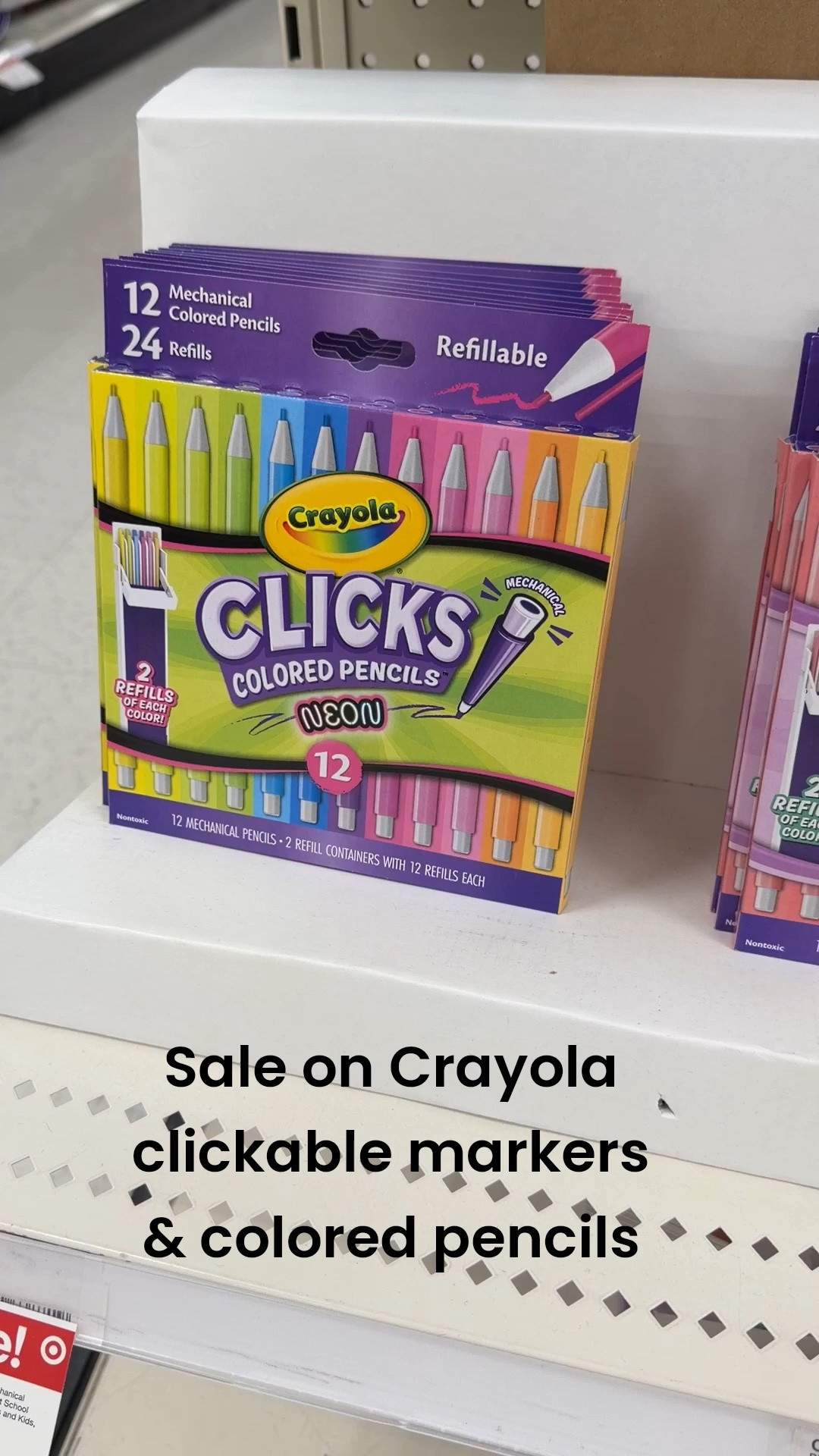 Save on the popular Clicks Crayola markers & pencils at Target this week