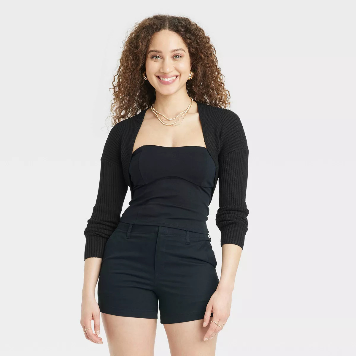 Women's Bolero Cardigan - A New Day™ Black L | Target
