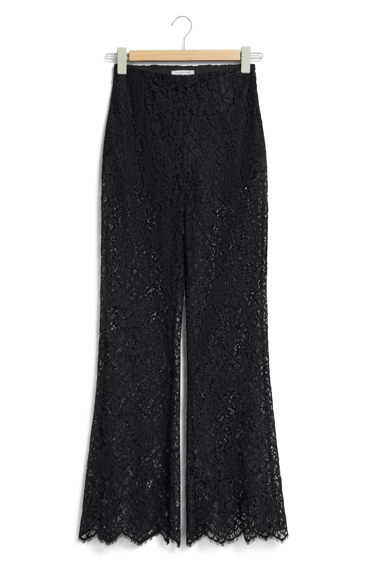 & Other Stories Flare Semisheer Lace Pants | Nordstrom | Nordstrom