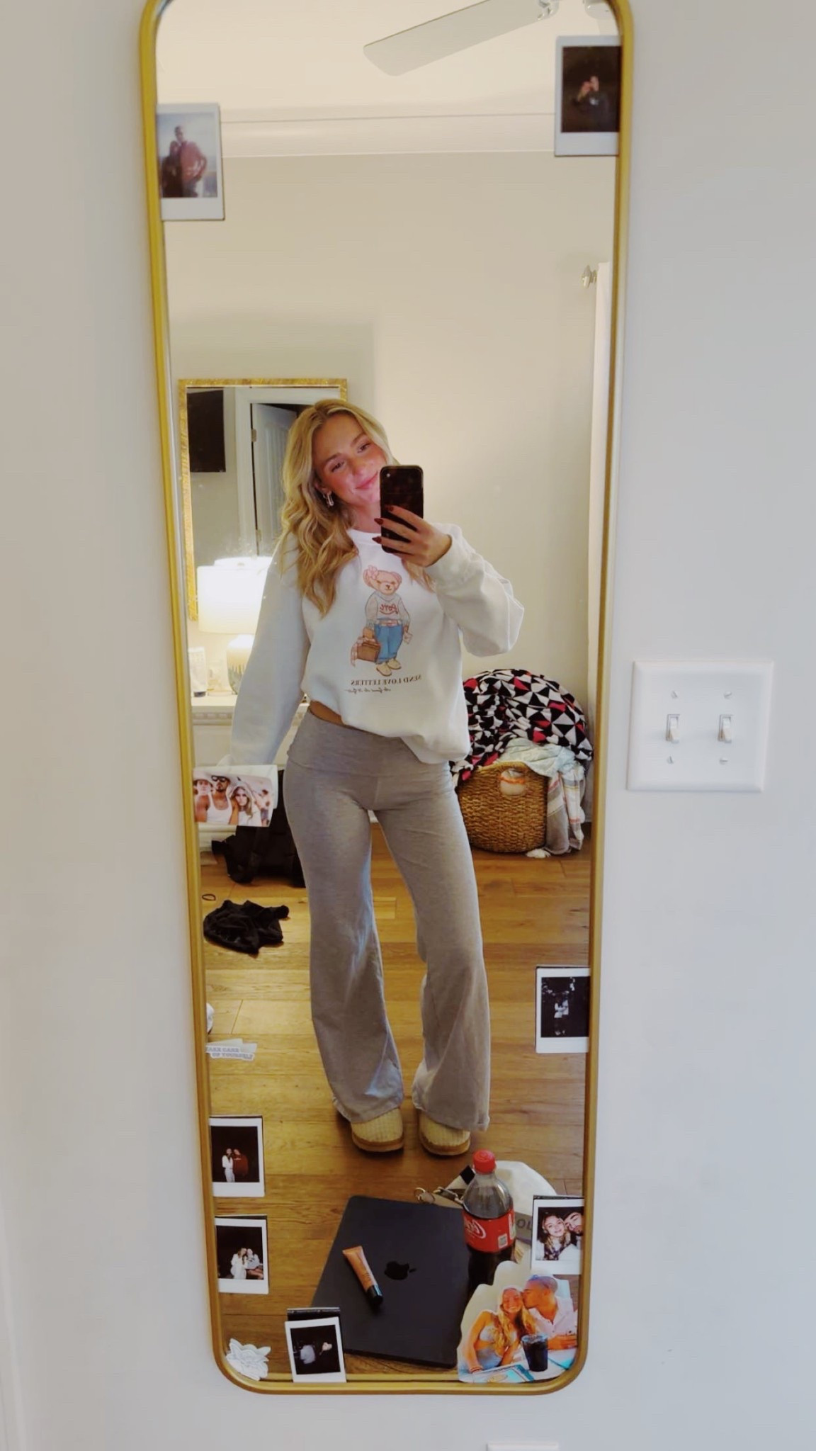 Sweatshirt- M 
Pants- XS
Shoes-7
*sweatshirt is from www.meregood.com!

#LTKStyleTip #LTKSeasonal #LTKTravel