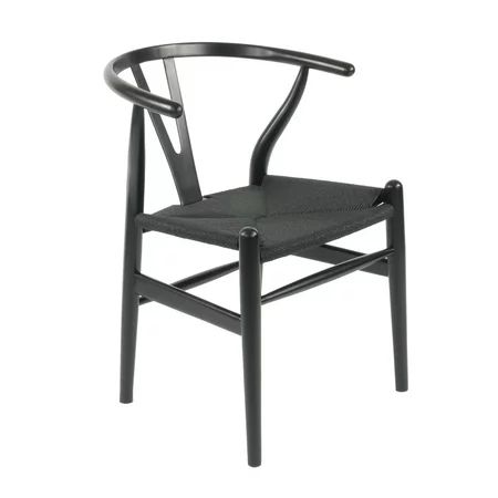 CH24 Wishbone Y Chair - Black | Walmart (US)