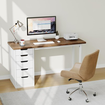 47" Modern Executive Desk with 5 Drawers - Home Office Computer Desk & Writing Workstation with Storage for Study, Living Room, and Bedroom | Target