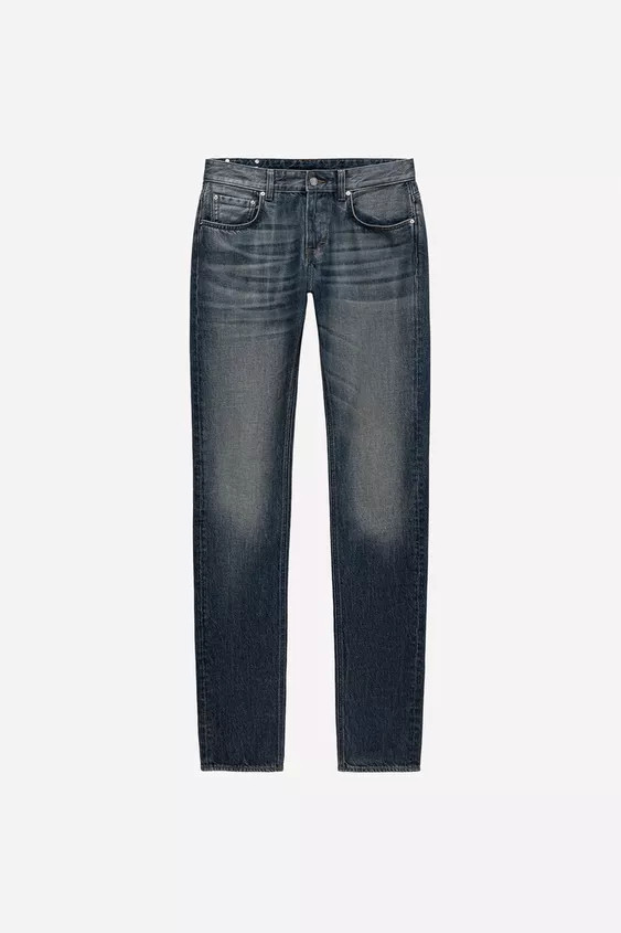 LUDOVIC DE SAINT SERNIN x ZARA WAXED LOW RISE SLIM JEANS | Zara US
