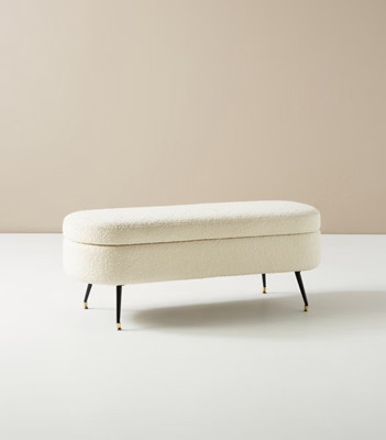 Freya Storage Ottoman | Anthropologie (US)