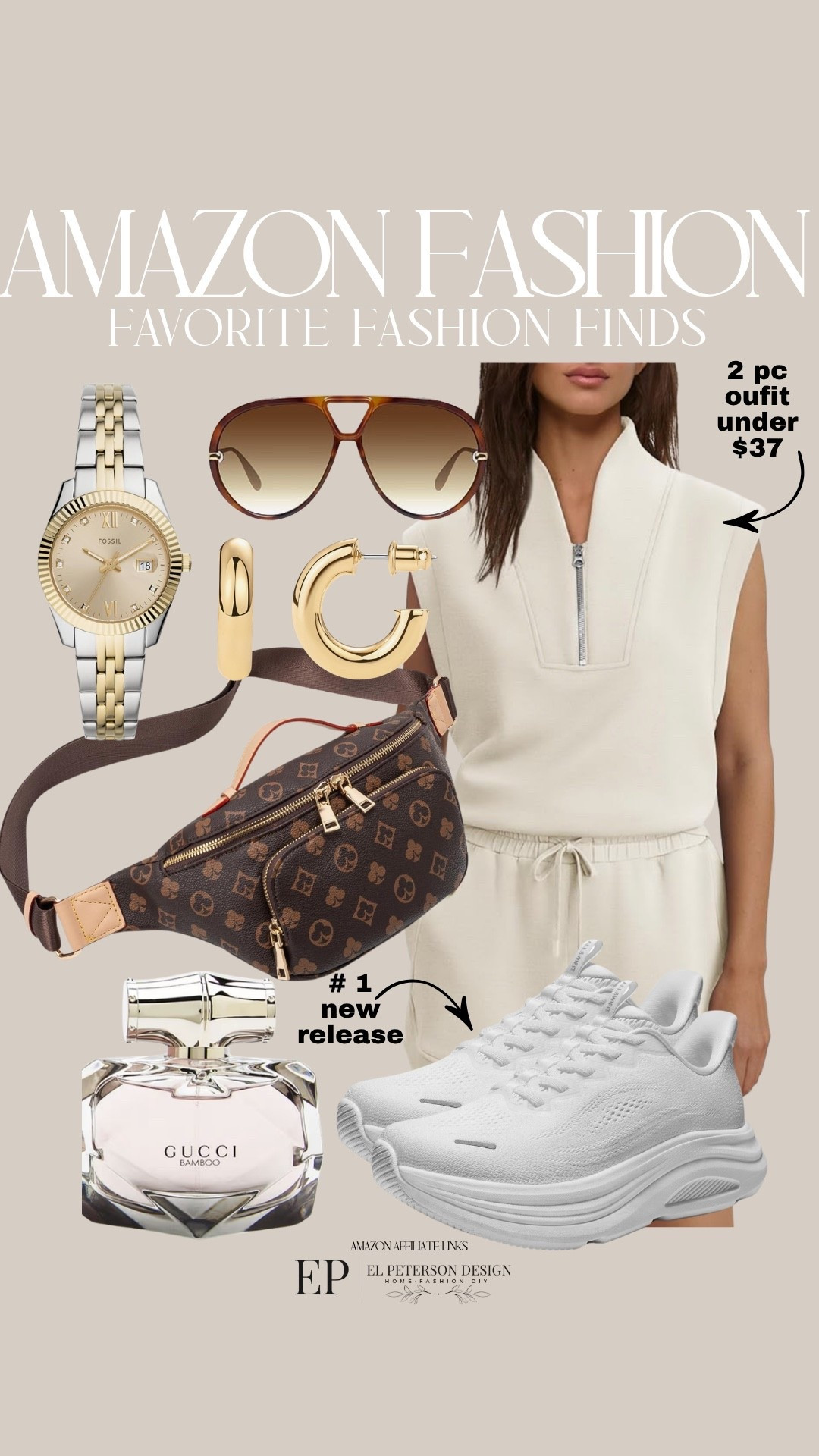 Amazon Fashion
2 pc outfit
Sunglasses
Sneakers
Sling bag
Perfume
Watch
Earrings
Sunglasses 