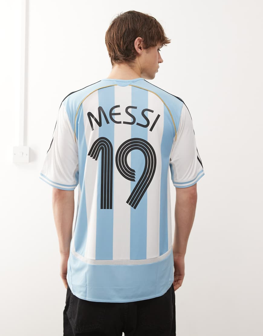 adidas Football Argentina Home Messi Jersey 2006 in blue-White | ASOS (Global)