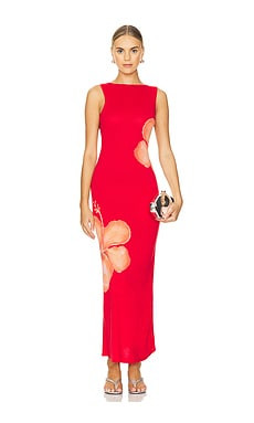 Lovers and Friends Vicenta Maxi Dress in Red & Orange Multi from Revolve.com | Revolve Clothing (Global)