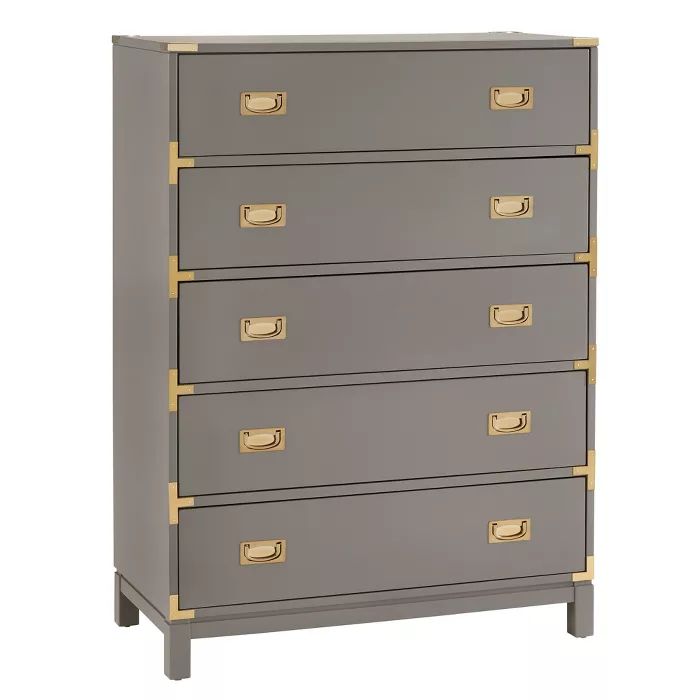 Borden Campaign 5 Drawer Chest - Inspire Q | Target