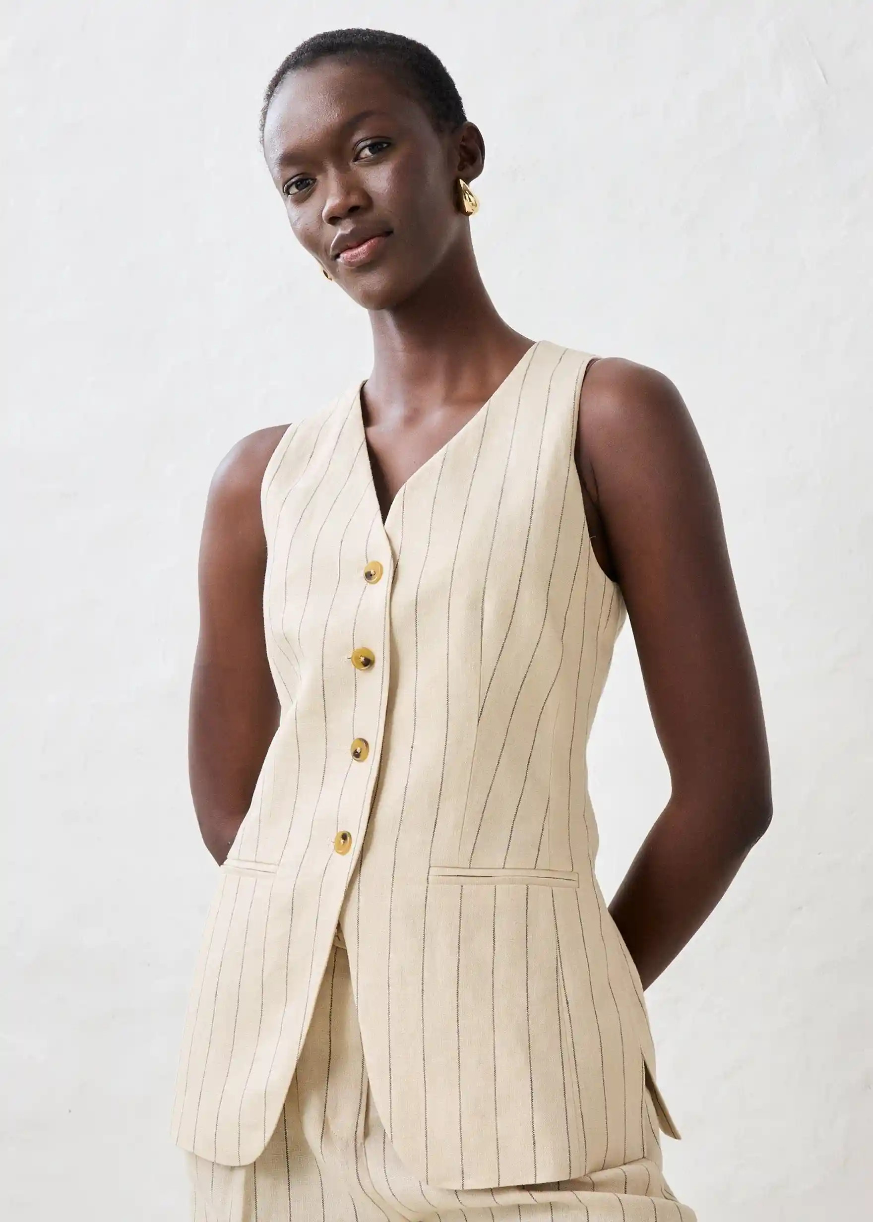 Longweste aus reinem Leinen | Bonprix DE