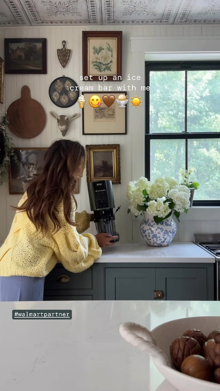 Set up an ice cream bar with me 😋🍦☀️ I partnered with @Walmart to create this cute set up! #walmartpartner This is such a fun summer activity to do with friends and family. I put all of the toppings and mix ins in jars so I can use them throughout the summer.

I’m also loving the ninja creami wayyy more than I expected. I can’t wait to make all of the yummy recipes with it! We also made Odin ice cream too, recipe coming soon! #walmarthome #ltkvideo #ltkseasonal #ltkhome @shop.LTK #liketkit