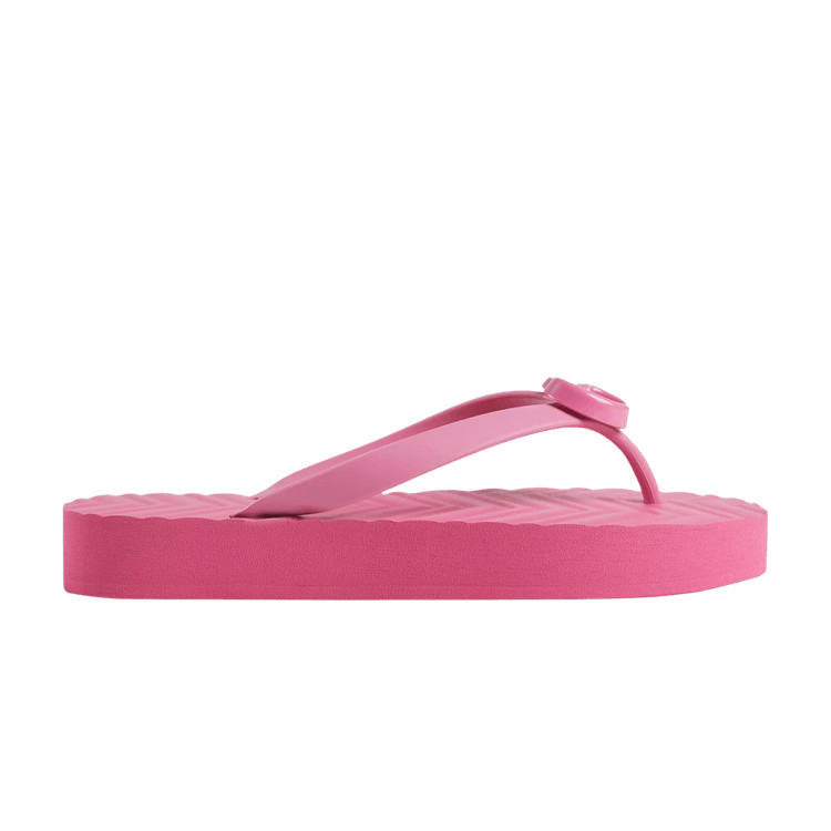 Gucci Wmns Chevron Thong Sandal 'Pink' | GOAT