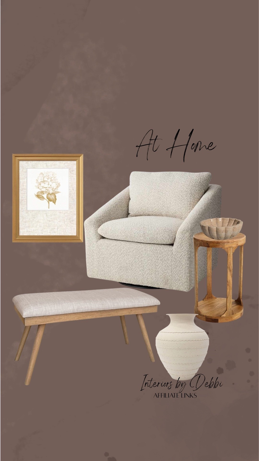 At Home Finds
Accent chair, bench, side table, framed art, vase, transitional home, modern decor, amazon find, amazon home, target home decor, mcgee and co, studio mcgee, amazon must have, pottery. barn, Walmart finds, affordable decor, home styling, budget friendly, accessories, neutral decor, home finds, buy new arrival, coming soon, sale alert, high end look for less, Amazon favorites, Target finds, cozy, modern, earthy, transitional, luxe, romantic, home decor, budget friendly decor #athome

#LTKSeasonal #LTKHome