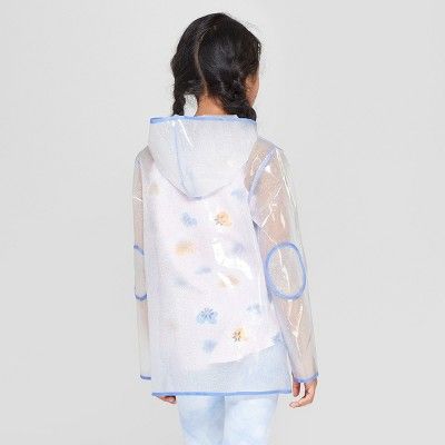 Girls' Long Sleeve Glitter Rain coat - Cat & Jack™ | Target