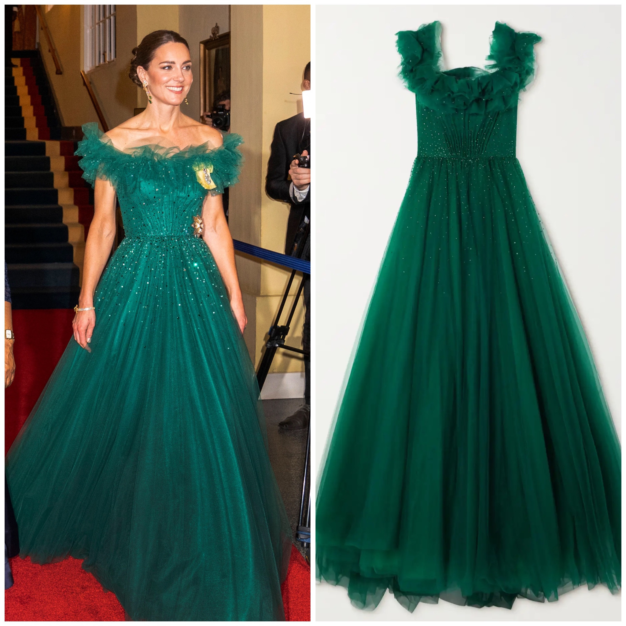 Kate wearing Jenny Packham #gown #glam #fancy #beautiful #princess