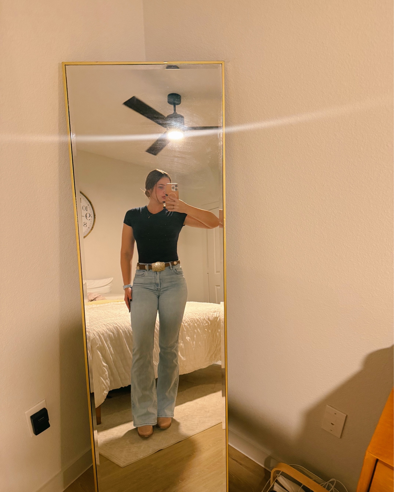 work ootd 

i’m 5’7 wearing a medium top and size 28 jeans
 (top and boots are exact just different color)

#LTKTall #LTKgrwm #LTKootd