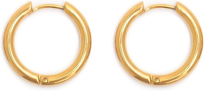 Hey Harper Hoop Earrings for Women - Minimalist Hoop Earrings - Perfect for Layering  - Earrings... | Amazon (US)