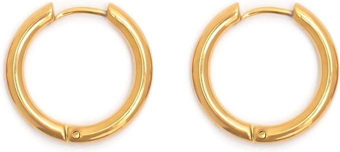 Hey Harper Hoop Earrings for Women - Minimalist Hoop Earrings - Perfect for Layering  - Earrings... | Amazon (US)