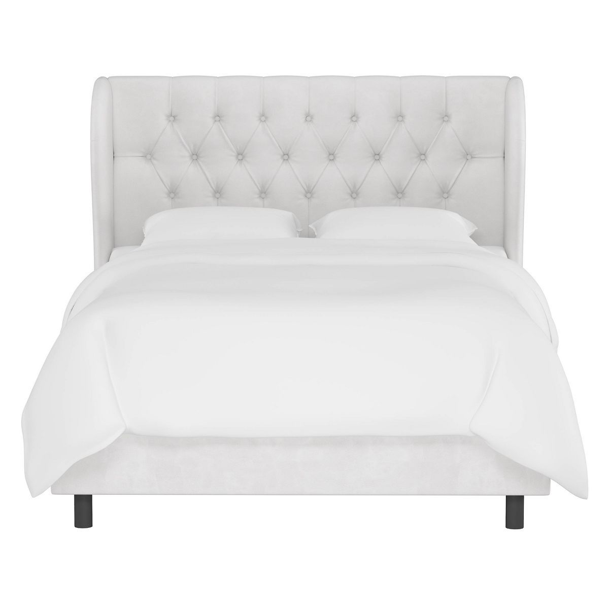 Tufted Velvet Upholstered Wingback Bed - Skyline Furniture | Target