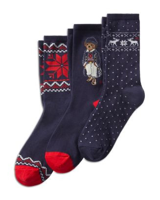 Naval Bear Socks, Pack of 3 | Bloomingdale's (US)