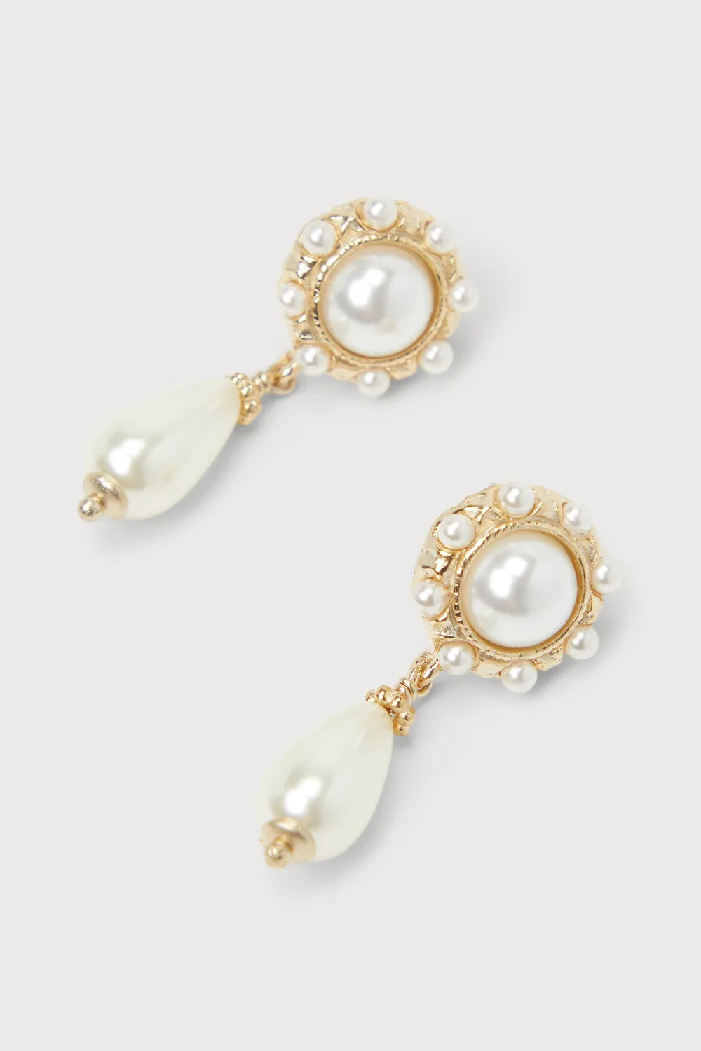 Exceptionally Upscale Gold Pearl Drop Earrings | Lulus