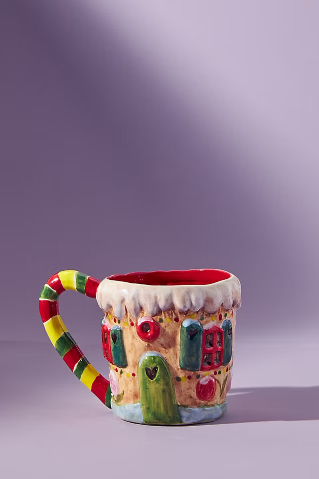 Nathalie Lete Gingerbread House Mug | Anthropologie (US)