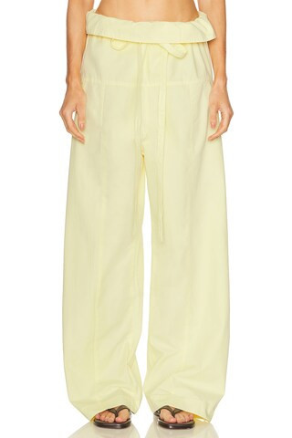 Matteau Fisherman Drawcord Pant in Lemon | FWRD 