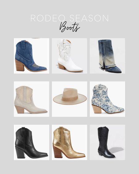 Be Rodeo ready with these cute boots 🤠

Denim boots, embellished boots, white booties 

#LTKshoecrush #LTKSeasonal #LTKsalealert