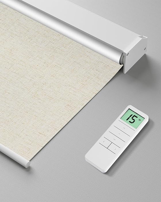 Motorized Roller Shade with Remote Control, Blackout Electric Shade for Windows Compatible with A... | Amazon (US)