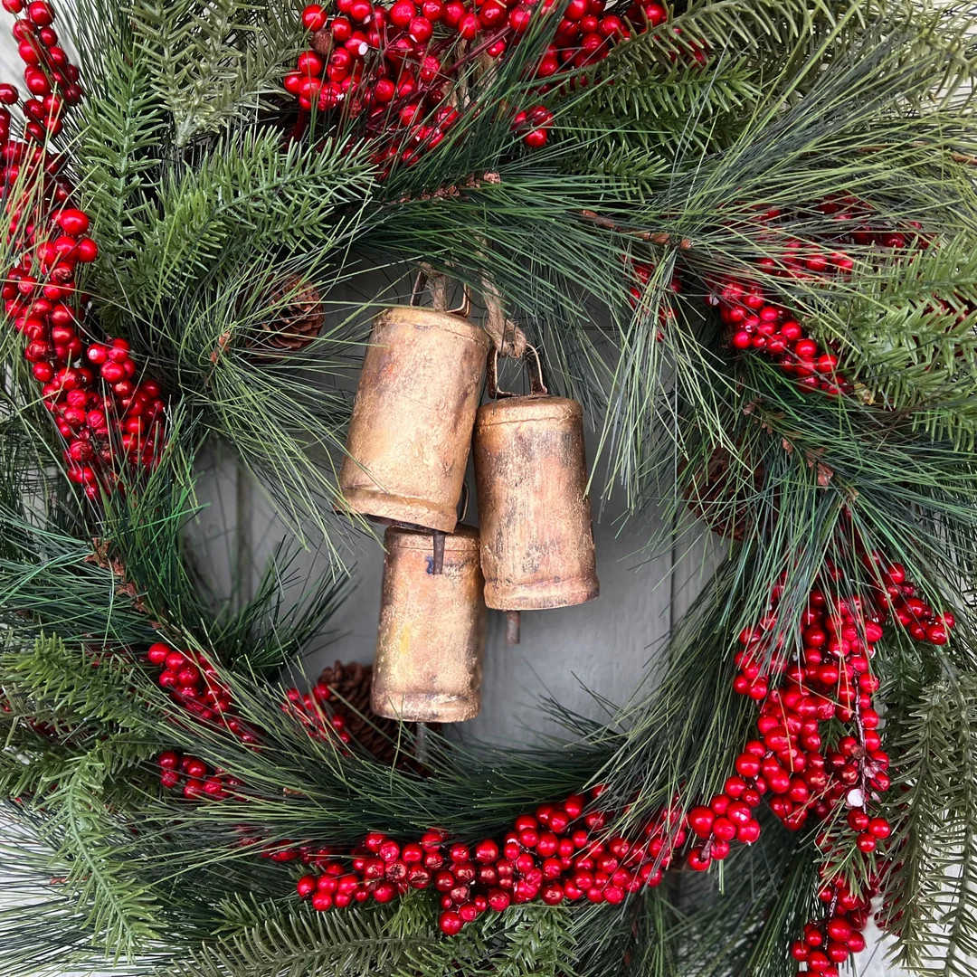 Temple Tin Bells, Set of Three, Gold Bronze Patina - Etsy | Etsy (US)