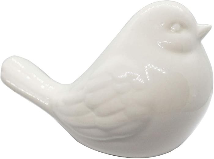realideas New White Bird Figurine, Ceramic Chubby Bird Figure Cottage Animal Bird Statue Decorati... | Amazon (CA)