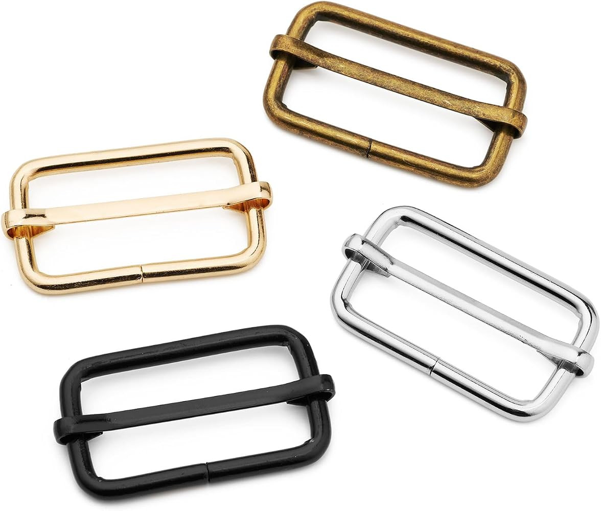 DEVPSISR Metal Buckles Adjustable Slide for Purse Bag Hardware Making Supplies Backpack replaceme... | Amazon (US)