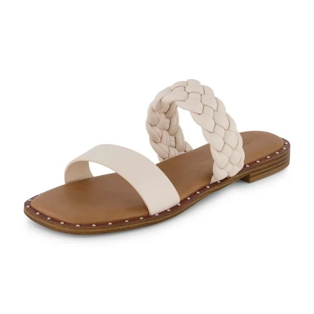 CUSHIONAIRE Women's Varro Braided Slide Sandal +Memory Foam | Walmart (US)