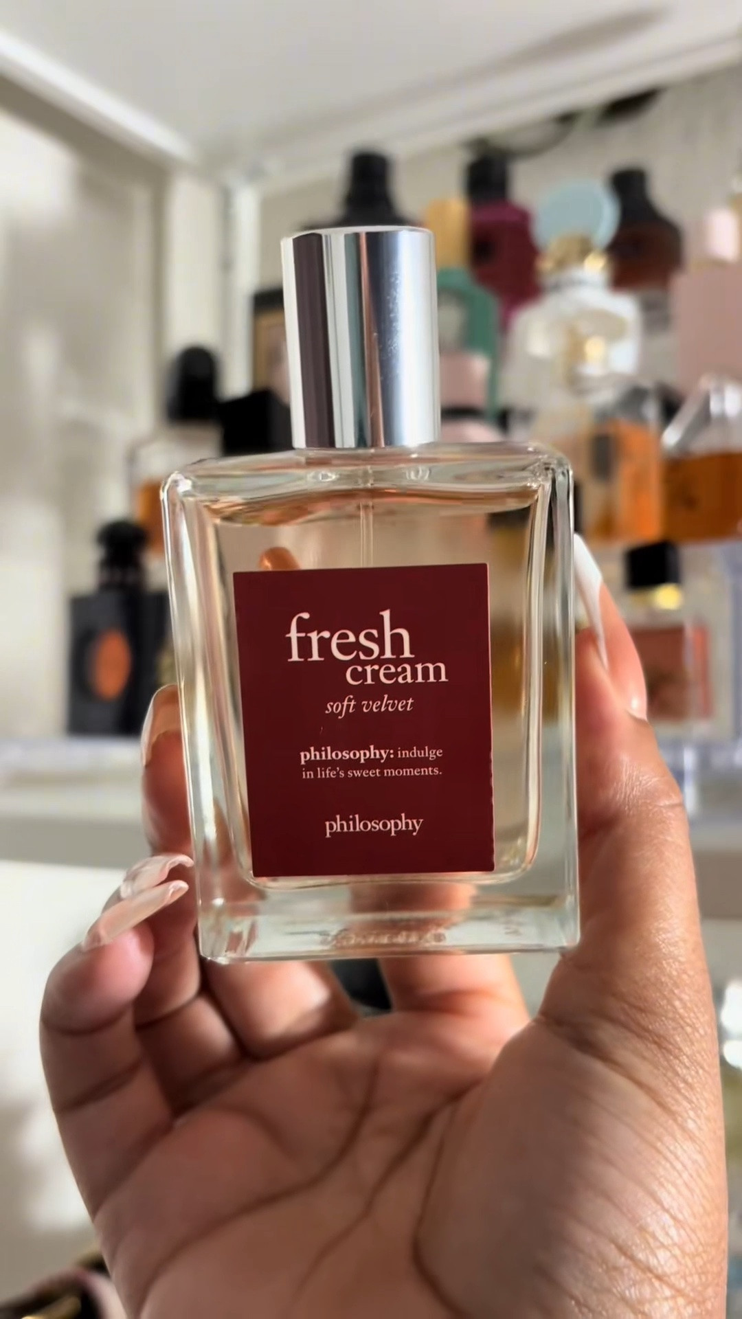 Perfume of the Day 🤍
Philosophy Fresh Cream Soft Velvet Eau de Toilette

Creamy vanilla, soft florals, and a touch of chocolate 🍦✨
This is giving cozy, sweet, snuggled-up-and-smelling-good energy.

#PerfumeOfTheDay

#LTKgrwm #LTKselfcare #LTKBeauty