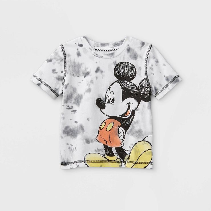 Toddler Boys' Disney Mickey Mouse T-Shirt - Black/White | Target