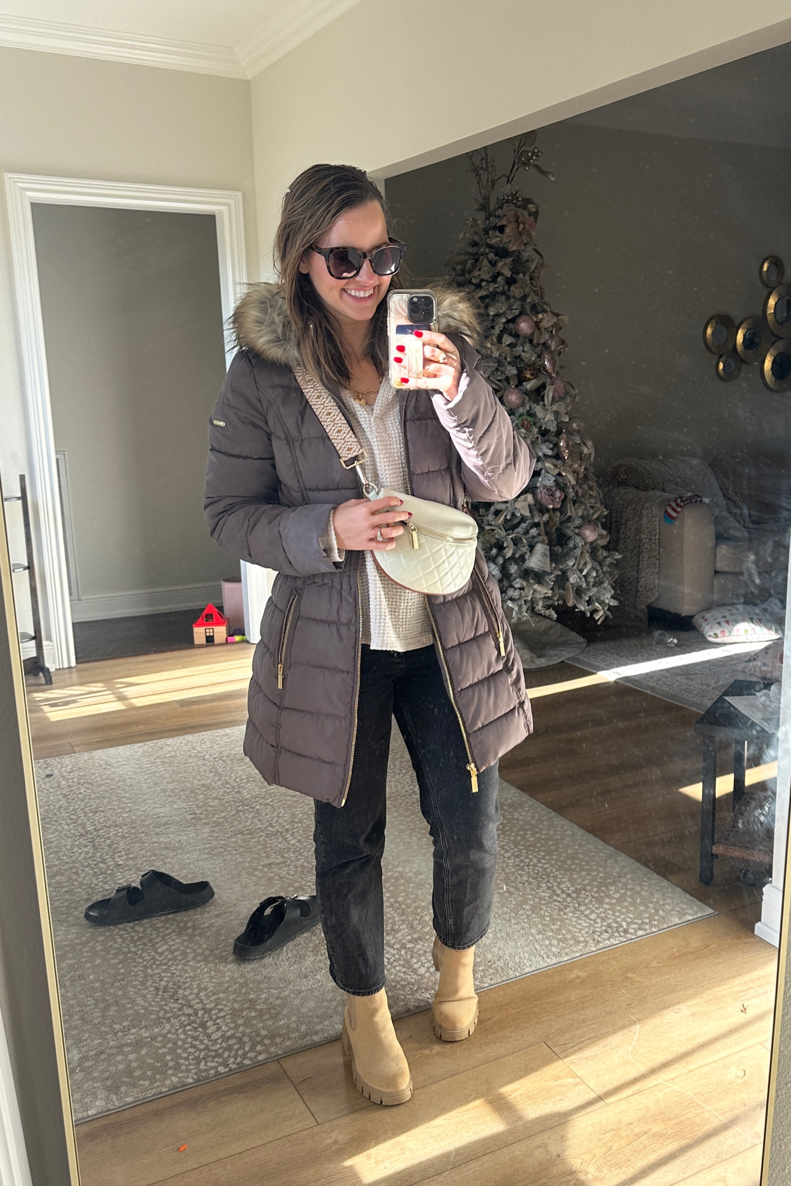 Casual winter outfit with my fave Abercrombie jeans & winter puffer coat! 

Boots, ankle booties, winter outfits, holiday looks, jackets, winter coat, gift idea for her 

#LTKStyleTip #LTKGiftGuide #LTKHoliday