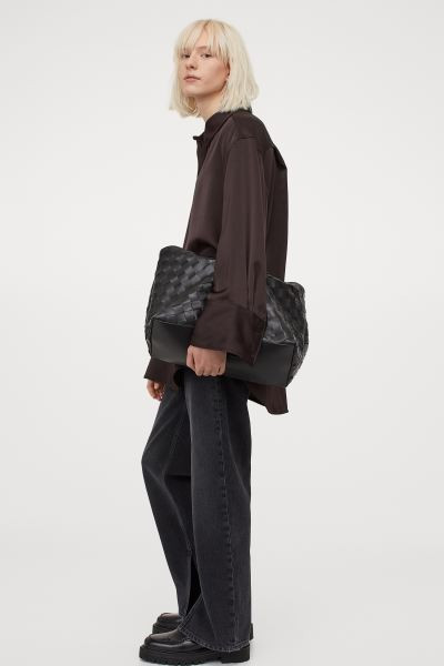 Oversized Satin Shirt | H&M (US + CA)