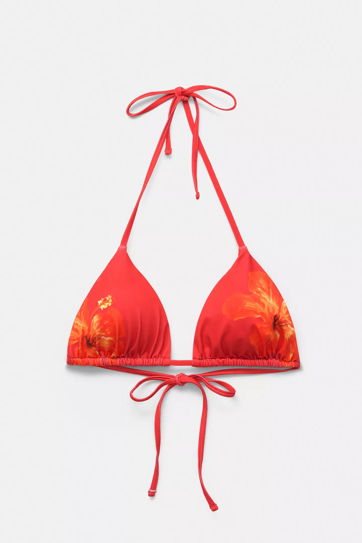 Floral triangle bikini top | PULL and BEAR UK