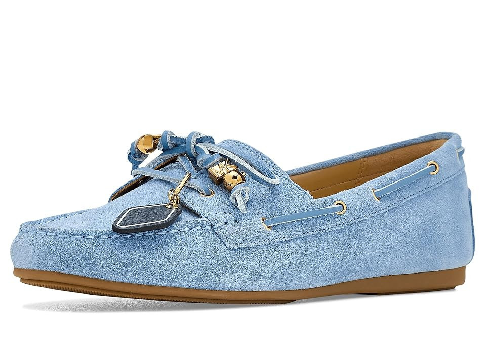 MICHAEL Michael Kors Fallon Moc Women's Dress Flat Shoes Chambray : 8.5 M, Synthetic | Zappos